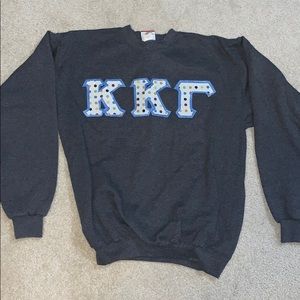 Kappa Kappa Gamma letter sweatshirt
